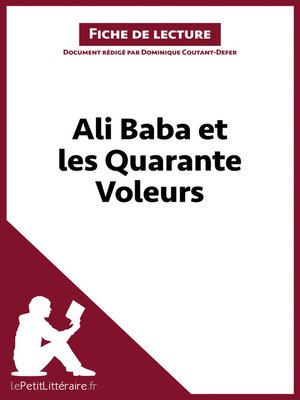 cover image of Ali Baba et les Quarante Voleurs (Fiche de lecture)